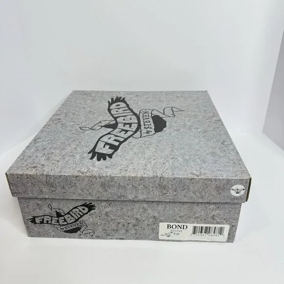 Freebird by Steven Bond Shoes Womens Sz 7 Brown Leather Buckle Heels NEW IN BOX
